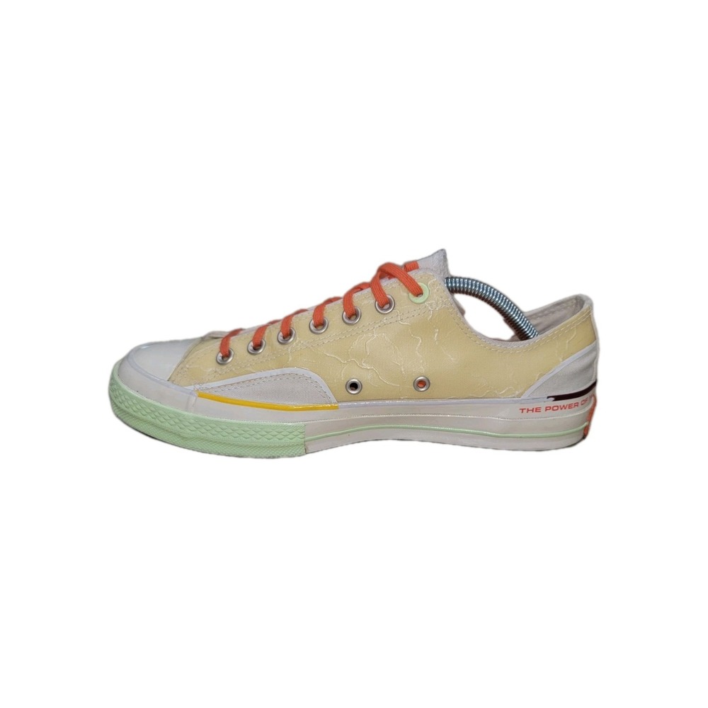 Converse x Pigalle Chuck Taylor All-Star 70s OX White/Lime Green/Cream Men's 9.5 - Picture 5 of 13